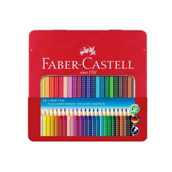 501665 - FABER CASTELL COLOURED PENCILS Colour Grip Watercolour Pk24
